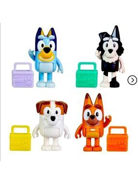 Moose Bluey School Friends School Mates Figures 4pk Bluey Jack Mackenzie